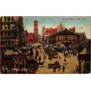 1911 New York City, Herald Square, Great White Way, Herald Building, Lucio's Pearls, Real Estate, Fox, Levy Foot...