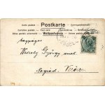 1903 Wien, Vienna, Bécs; Hotel Continental advertisement card with lady. Art Nouveau s: A. Trentin (worn corners...