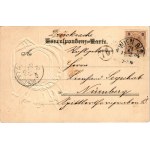 1904 Wien, Vienna, Bécs; Hofoper. A.S.W. 932. / opera house, tram, coat of arms. Art Nouveau, Emb. litho (tiny pinhole...