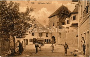 1909 Jajce, Malerische Motive. Verlag Sandor Engel / street view, Bosnian folklore (fa)