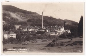 1929 Loucovice, Kienberg; Moldaumühl / paper mill, factory. Foto Seidel (B. Krumau) photo (EK)