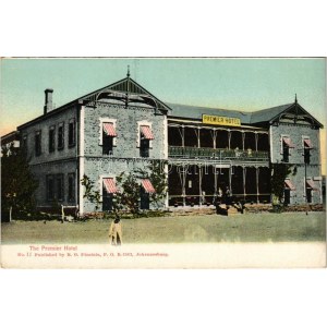 Cullinan Diamond Mine, The Premier Hotel. Published by R. O. Füsslein No. 11. ...