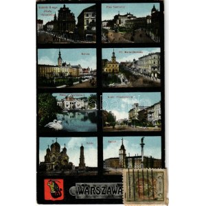 Warszawa, Varsovie, Warschau, Warsaw; Kosciól S-tego Józefa Oblubienca, Plac Teatralny, Ratusz, Ul. Marszalkowska...