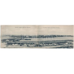 1908 Irkutsk, Irkoutsk; Le ponton Angara / bridge, quay, industrial railway, train. - 2...