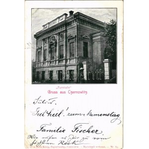 1898 (Vorläufer) Chernivtsi, Czernowitz, Cernauti, Csernyivci (Bukovina, Bucovina, Bukowina); Turnhalle / gym hall...