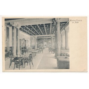 1918 Pola, Pula; K.u.k. Kriegsmarine Marine Kasino / Osztrák-magyar haditengerészeti kaszinó belső / Ausro...