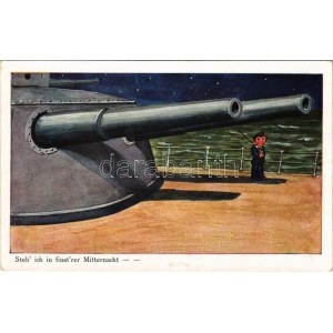 1916 Steh' ich in finst'rer Mitternacht. Marine Feldpostkarte. WSSB No. 4936. ...