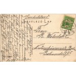 1910 Orsova, Serbische Grenze mit Donaumonitor. K.u.K. Kriegsmarine, Donauflottille / Szerb határ dunai monitorral...