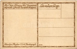 Az Orsz. Magy. Kir. Iparművészeti iskola levelezőlapjai. Ungarische Werkstätte No. 2028. Kiadja Rigler József Ede Rt. ...