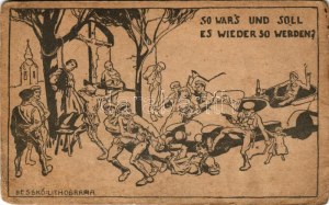 Tanácsköztársaság és kommunizmus ellenes antiszemita propaganda lap. Besskó Károly kiadása. Besskó Lithografia...