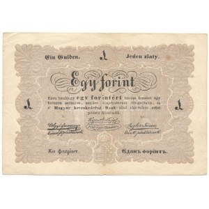 1848. 1Ft Kossuth bankó T:F folt, egyébként szép papír / Hungary 1848. 1 Forint Kossuth banknote C:F spotted...