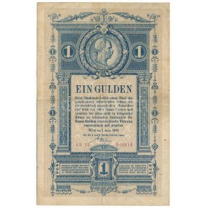 1882. 1Ft / 1G Ab 12 2.02512 T:F / Hungary 1882. 1 Forint / 1 Gulden Ab 12 2.02512 C:F Adamo G125, Krause P...