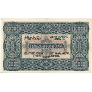 1923. 10.000K Orell Füssli Zürich nyomdahely-jelöléssel, C37 088156 sorszámmal T:XF / Hungary 1923. 10.000 Korona ...