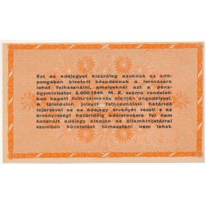 1946. 100.000.000AP vastagabb fehér papír T:AU / Hungary 1946. 100.000.000 Adópengő on thicker, white paper C...