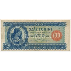 1946. 100Ft B 015 099840 T:F,VG / Hungary 1946. 100 Forint B 015 099840 C:F,VG Adamo F26...