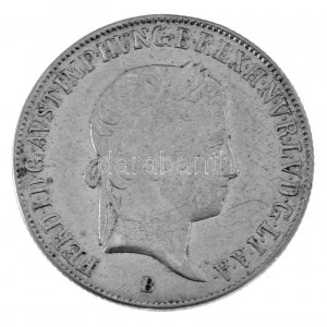 1841B 20kr Ag V. Ferdinánd T:XF, karc Hungary 1841B 20 Kreuzer Ag Ferdinand V C:XF, scratch Huszár:2081.,Unger III....