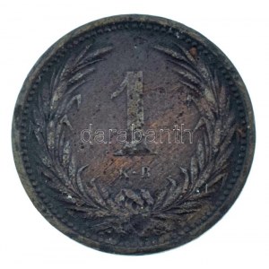 1892KB 1f bronz Körmöcbánya T:VF ph, ü. / Hungary 1892KB 1 Fillér bronze Kremnitz C:VF edge error, ding Adamo K1...