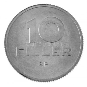 1950. 10f Al próbaveret MÁV - Magyar Állami Váltópénz T:UNC,AU / Hungary 1950. 10 Fillér Al MÁV ...