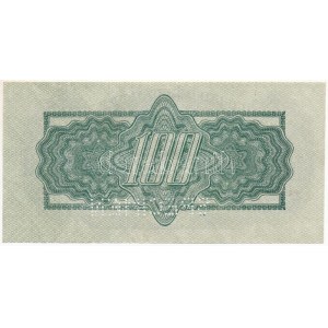 Csehszlovákia 1944. 100K OA 477777, SPECIMEN (MINTA) perforációval T:XF,VF / Czechoslovakia 1944. 100 Korun ...