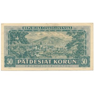 Csehszlovákia 1948. 50K S minta perforációval, A 41 031386 T:F Czechoslovakia 1948. 50 Korun with S...