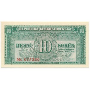 Csehszlovákia 1950. 10K Mc 077380 T:UNC / Czechoslovakia 1950. 10 Korun Mc 077380 C:UNC Krause 69...