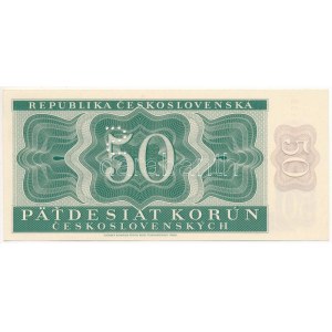Csehszlovákia 1950. 50K perforált S betűvel, B 39 059136 T:UNC Czechoslovakia 1950. 50 Korun with perforated S, ...