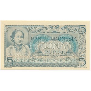 Indonézia 1952. 5R 5ECC62154 T:AU / Indonesia 1952. 5 Rupiah 5ECC62154 C:AU Krause 42.