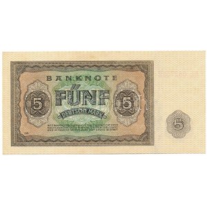 NDK 1948. 5M EL 0827312 hét jegyű sorszámmal T:UNC / GDR 1948. 5 Mark with 7 digit serial EL 0827312 C...