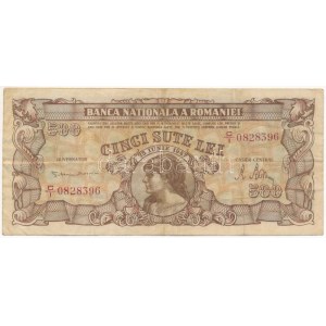 Románia 1947. 500L C/I 0828396 T:F / Romania 1947. 500 Lei C/I 0828396 C:F Krause 63.