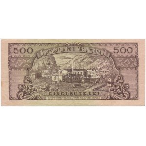 Románia 1949. 500L E/1 928519 T:F szép papír / Romania 1949. 500 Lei E/1 928519 C:F fine paper Krause 86...