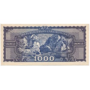 Románia 1950. 1000L A/1 0433060 T:AU sarokhajlások / Romania 1950. 1000 Lei A/1 0433060 C:AU corner folds Krause 87...