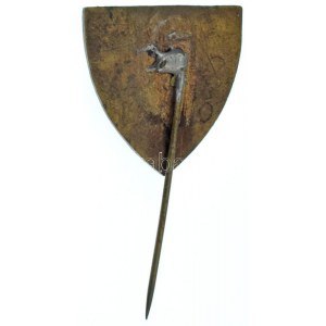 1938. 1938. nov. 10. - Kuruc Kassa visszatért zománcozott bronz irredenta jelvény Rákóczi arcképével (20x20mm) T:AU ...