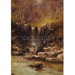 Neogrády László (1896-1962): Erdőbelső. Olaj, vászon, jelzett. Dekoratív, kissé kopott fakeretben. 60×80 cm ...