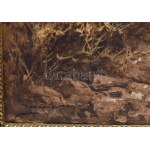 Neogrády László (1896-1962): Erdőbelső. Olaj, vászon, jelzett. Dekoratív, kissé kopott fakeretben. 60×80 cm ...