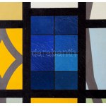 Gy. Molnár István (1933-2010): Geometrikus kompozíció (cím nélkül), 1981. Olaj, vászon, jelzett a hátoldalán...