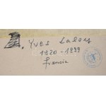 Laloy, Yves (1920-1999), francia művész: Kompozíció. Szitanyomat, papír, jelzett, 23,5x37,5 cm / Screenprint on paper...