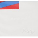 Laloy, Yves (1920-1999), francia művész: Kompozíció. Szitanyomat, papír, jelzett, 23,5x37,5 cm / Screenprint on paper...