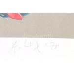 Lux Antal (1935-): Szerenád egy vízcsapnál, 1970. Szitanyomat, papír. Jelzett és datált (A Lux 70), számozott: 21/32...