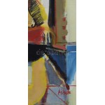 Misch Ádám (1935-1995): Lányok, 1973-74 körül. Olaj, vászon, jelezve jobbra lent...