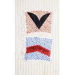 Bartl József (1932-2013): Két mező pettyezve, 2002. Akril, farost, jelzett a hátoldalán. Fakeretben, 36x47 cm...