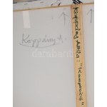 Koppány Attila (1947-): Kompozíció, 2024. Akril, vászon. Jelzett a hátoldalán. 60x90 cm.