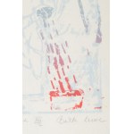 Bukta Imre (1952-): Famosó, 1982. Szitanyomat, papír, jelzett, számozott: XV/I. Próbanyomat. 37×27 cm. Rika korai mű...
