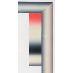 Hencze Tamás (1938-2018): Atmoszférikus tér (cím nélkül), 1979. Ofszet festék, karton, jelezve jobbra lent...