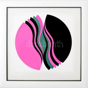 Fajó János (1937-2018): Mélység, 1987. Szitanyomat, papír, jelzett. Számozott: 49/130. 31,5x31,5 cm...