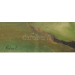 Kokas Ignác (1926-2009): Út befelé. Gouache, akril, papír. Jelezve balra lent: Kokas I...
