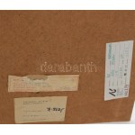 Csík István (1930-): Csendélet. Olaj, farost, jelezve jobbra lent, hátoldalán Képcsarnok Vállalat...