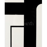 Bak Imre (1939-2022): Négyzet-kereszt (cím nélkül), 1970-es évek vége. Szitanyomat, papír, jelzés nélkül. 48x57 cm...