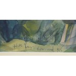 Páll Lajos (1938-2012): Korondi táj (Erdély), 1965. Akvarell, papír, jelezve középen lent. Proveniencia...