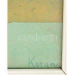 Korga György (1935-2002): Ikebana. Olaj, farost. Jelezve jobbra lent. Hátoldalán Képcsarnok Vállalat címkéjével...