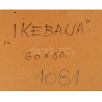 Korga György (1935-2002): Ikebana. Olaj, farost. Jelezve jobbra lent. Hátoldalán Képcsarnok Vállalat címkéjével...